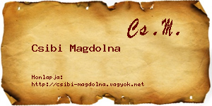 Csibi Magdolna névjegykártya