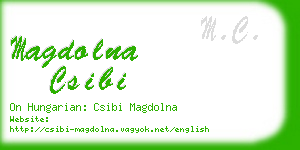 magdolna csibi business card